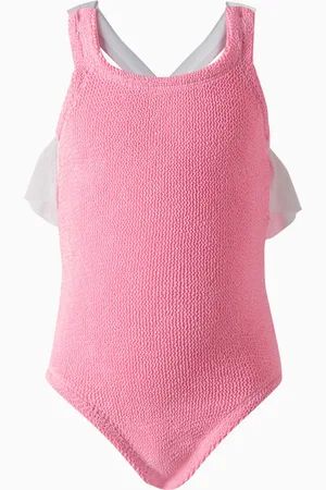 Hunza G Kids Lara One-piece Swimsuit in The Original Crinkle™