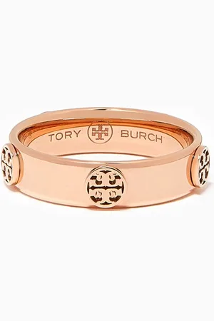 Tory Burch Miller Stud Ring in Stainless Steel