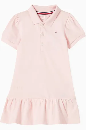 Tommy Hilfiger Ruffle Polo Dress in Cotton-blend