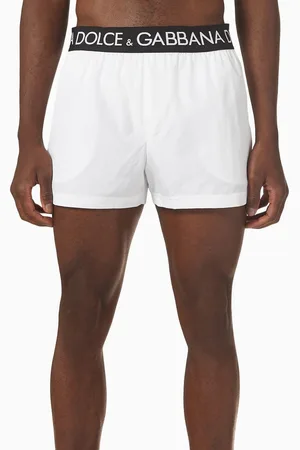 Dolce & Gabbana Swim Shorts with Branded Waistband