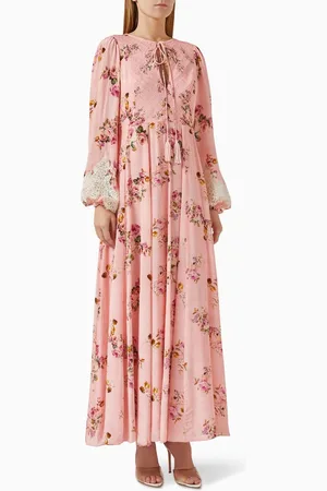 Hemant & Nandita Niva Floral-print Kaftan