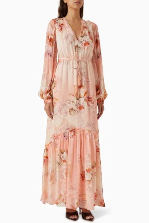 Hemant & Nandita Kavi Belted Maxi Dress