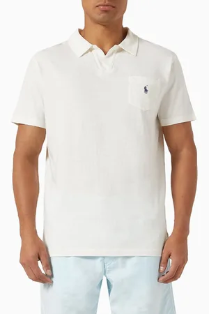 Ralph Lauren Polo Pony Polo Shirt in Cotton & Linen