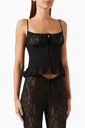 Leslie Amon Slip Top in Lace