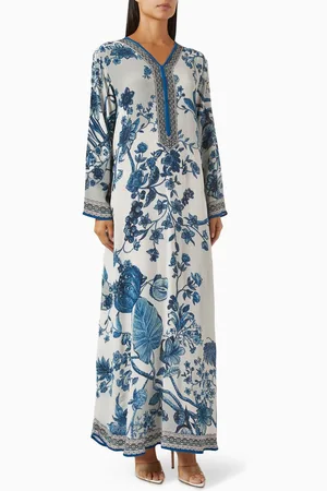 Rajdeep Ranawat Mia Printed Kaftan in Bemberg Crepe