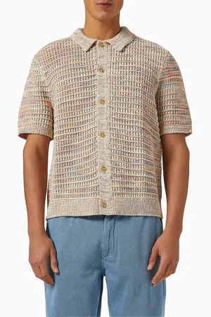 Wax London Tellaro Shirt in Twist Cotton Knit