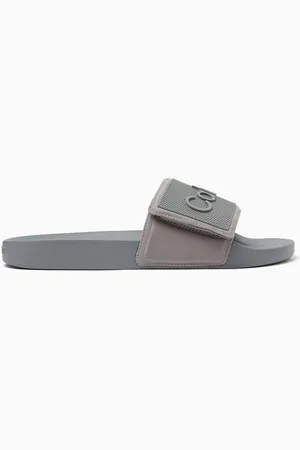 Calvin Klein Logo-patch Slides in Rubber