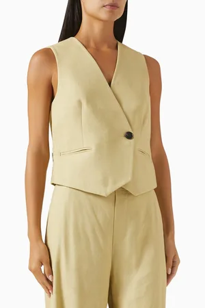 SIR Montecito Vest Top in Linen Viscose-blend