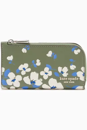 Kate Spade In The Garden Small Slim Bifold Wallet in Leather