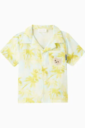Palm Angels Palm-print Shirt in Lyocell