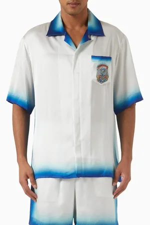 Casablanca Casa Way Skate Shirt in Silk Twill