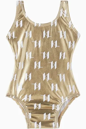 Karl Lagerfeld Monogram One-piece Swimsuit