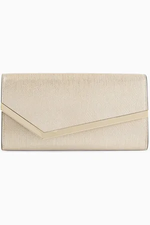 Jimmy Choo Emmie Clutch Bag in Metallic Leather