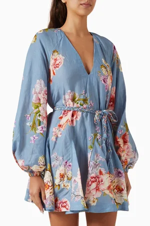 Hemant & Nandita Braided-belt Mini Dress
