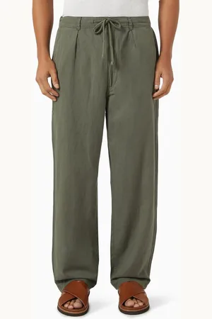 Ralph Lauren Drawstring Pants in Linen-blend