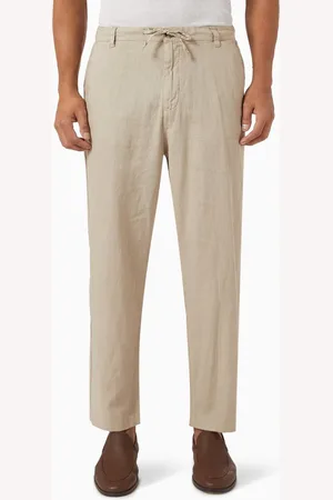 SELECTED Cropped Pants in Linen-blend