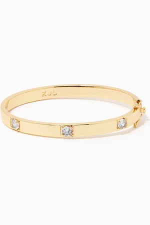 Kenneth Jay Lane Round CZ Station Bangle