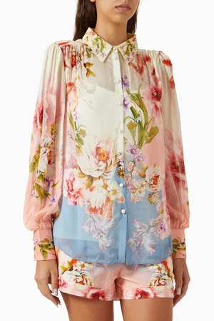 Hemant & Nandita Boho Floral-print Shirt in Viscose