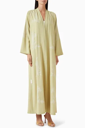 Hessa Falasi Artwork Embroidered Abaya in Georgette