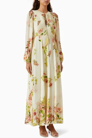 Hemant & Nandita Aiva Floral-print Kaftan