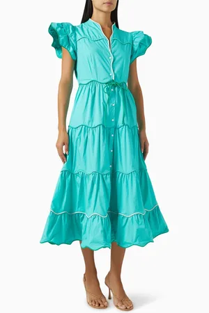 Celia B Baba Cay Midi Dress in Cotton