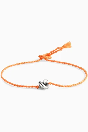 Bottega Veneta Friendship Bracelet in Silk & Sterling Silver