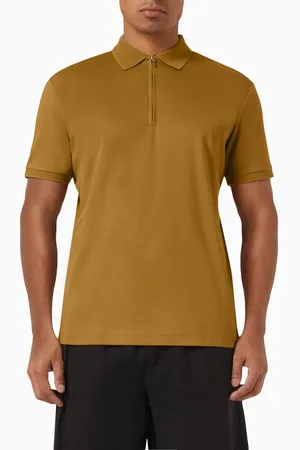 SELECTED Zipper Polo Shirt in Interlock