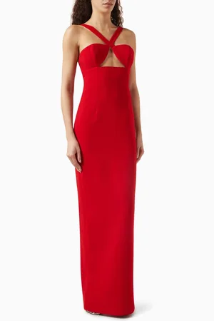 Ilkyaz Ozel Semiramis Halterneck Gown