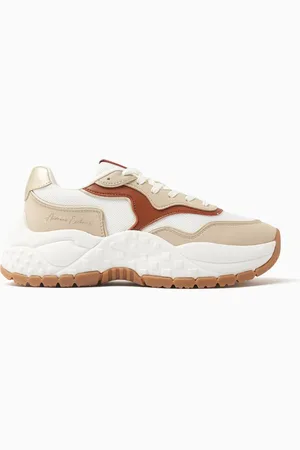 Armani Exchange Vedder Logo Sneakers in Leather & Mesh