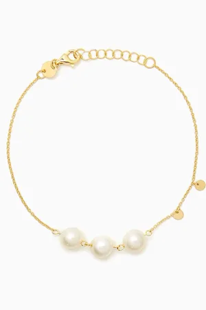 Damas Kiku Pearl Bracelet in 18kt Gold