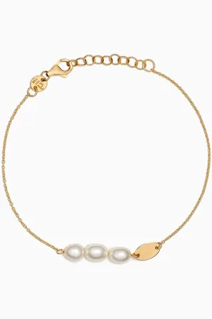 Damas Kiku Pearl Bracelet in 18kt Gold