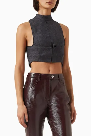 Courrèges Mockneck Top in Denim