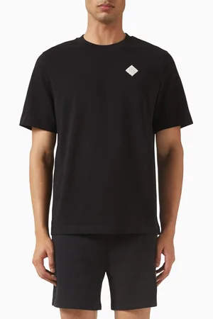 Casablanca Pearl Diamond-patch T-shirt in Organic Cotton
