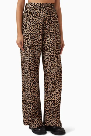 GIUSEPPE DI MORABITO Leopard-print Jeans in Denim