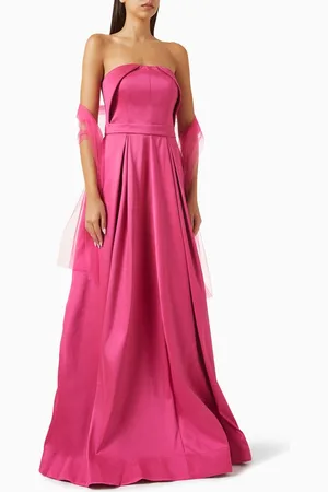 JOVANI Strapless Maxi Dress