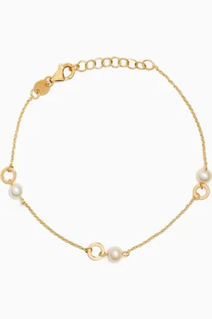 Damas Kiku Pearl Bracelet in 18kt Gold