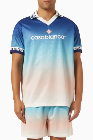 Casablanca Gradient Monogram Football T-shirt in Jacquard