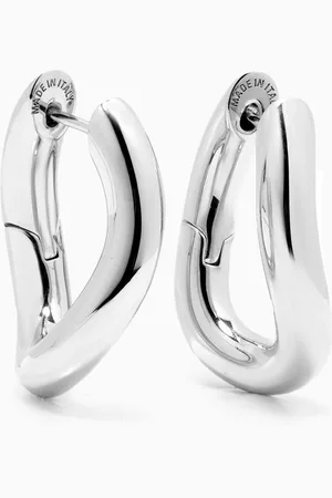 Balenciaga Loop XS Earrings in Shiny Brass