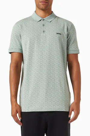 HUGO BOSS Paddy Striped Polo Shirt in Stretch-cotton
