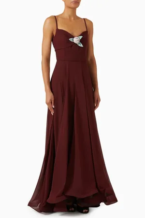 NAFSIKA SKOURTI The Dahlia Waltz 3D-rose Dress
