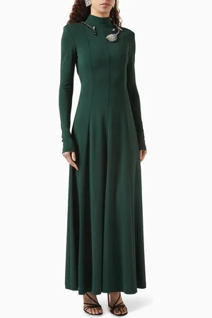 NAFSIKA SKOURTI Lulu Crystal-tulip Maxi Dress