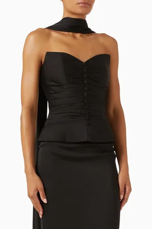 NAFSIKA SKOURTI The Emmy Corset Shawl Top