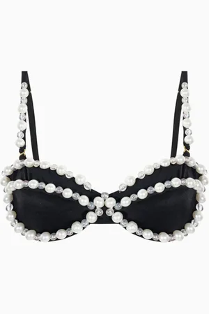 Bahia Maria Silvana Pearl-embellished Bikini Top