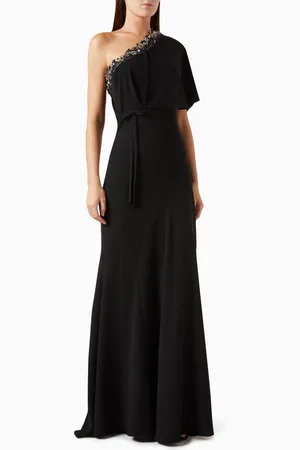 GEMY MAALOUF One-shoulder Embellished Gown in Crepe