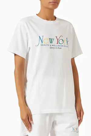 Sporty & Rich NY 94 T-shirt in Cotton
