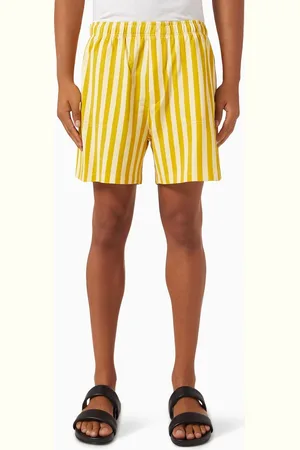 BODE Medalist Striped Shorts in Cotton-blend
