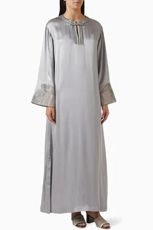 Giorgio Armani Embroidered Maxi Dress in Silk