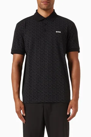 HUGO BOSS Paddy Striped Polo Shirt in Stretch-cotton