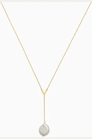 Damas Kiku Baroque Pearl Necklace in 18kt Gold