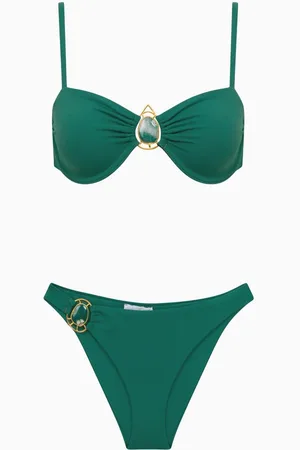 Normaillot Agate Embellished Underwired Bikini Set